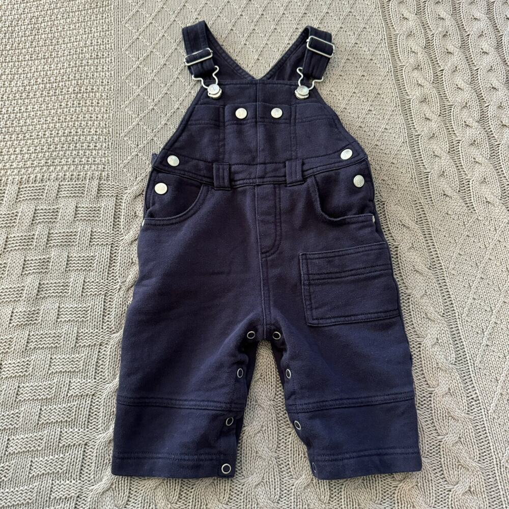 Vintage 2000 Gymboree Navy Blue Cotton Overalls ~ 6/12M